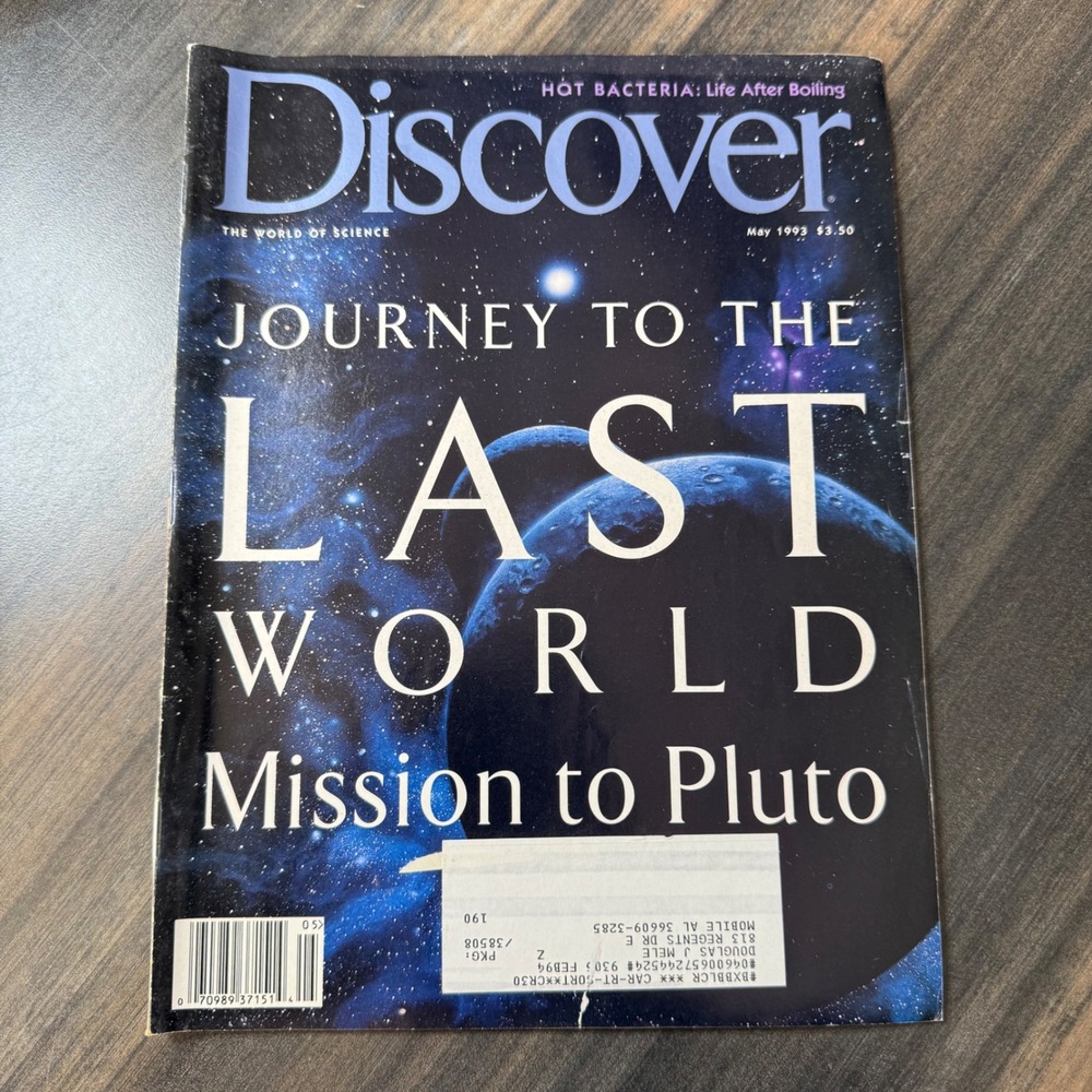 Discover Magazine May‎ 1993 Journey to the Last World Mission to Pluto Bacteria